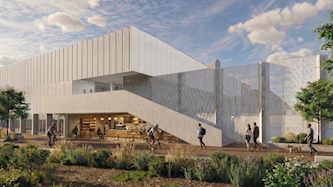 הדמיה של מתחם הבריכות בהדר יוסף, צילום: מזור פירשט אדריכלים